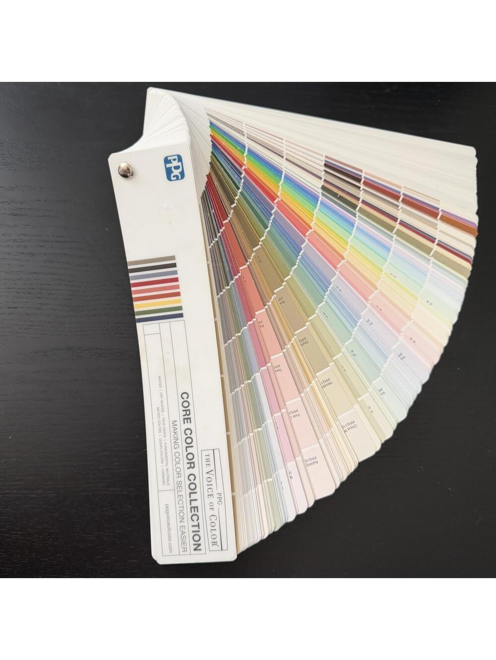 PPG The Voice of Color Core Color Collection Paint Swatch Fan Deck
